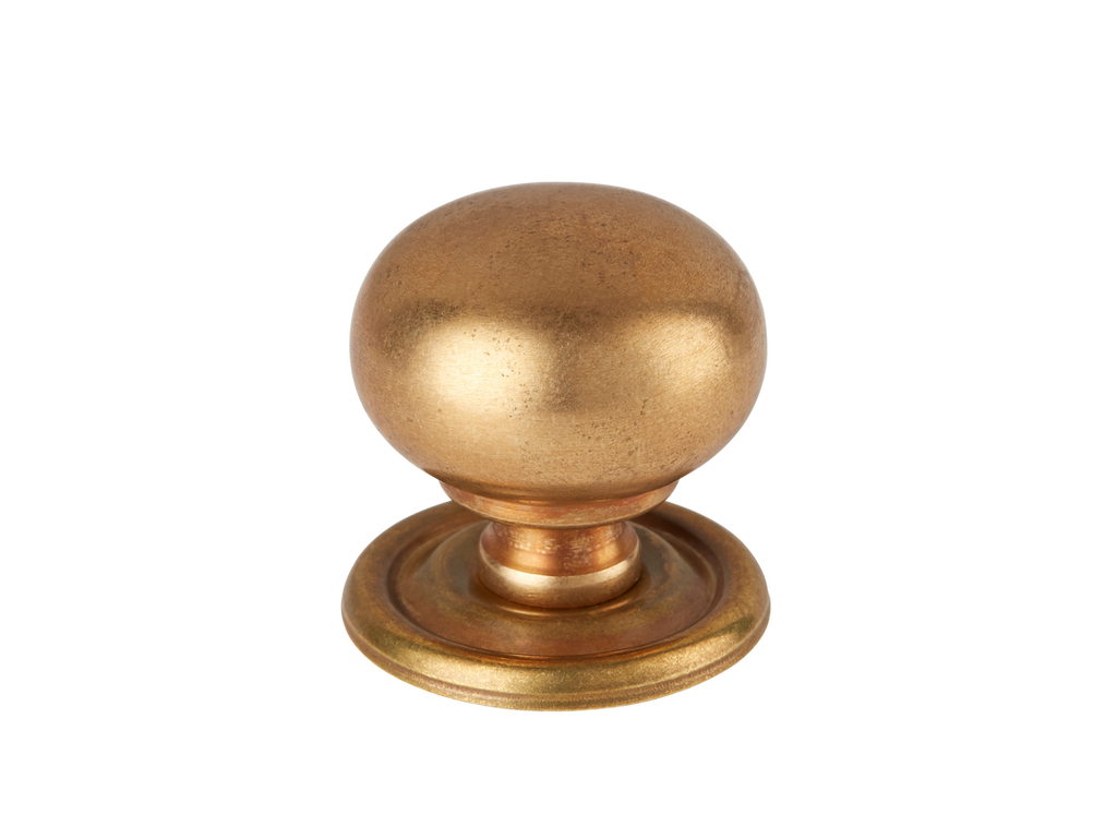 Cotswold Bun Cabinet Knob by Armac Martin - 32mm - Burnished Brass