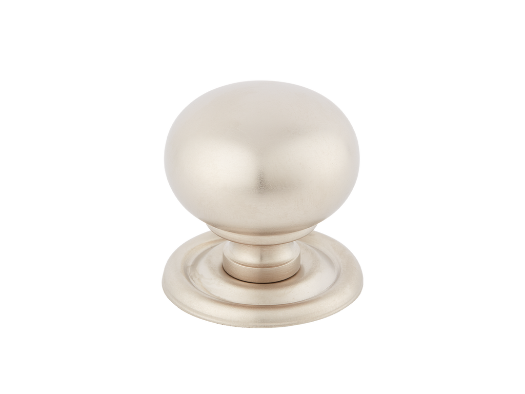Cotswold Bun Cabinet Knob by Armac Martin - 32mm - Satin Nickel Plate