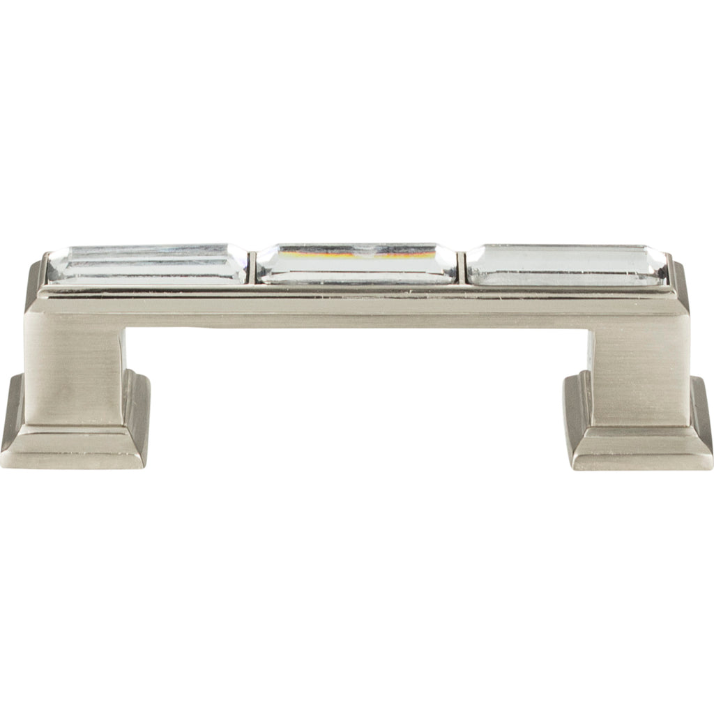 Legacy Crystal Pull by Atlas - 3" - Brushed Nickel - New York Hardware