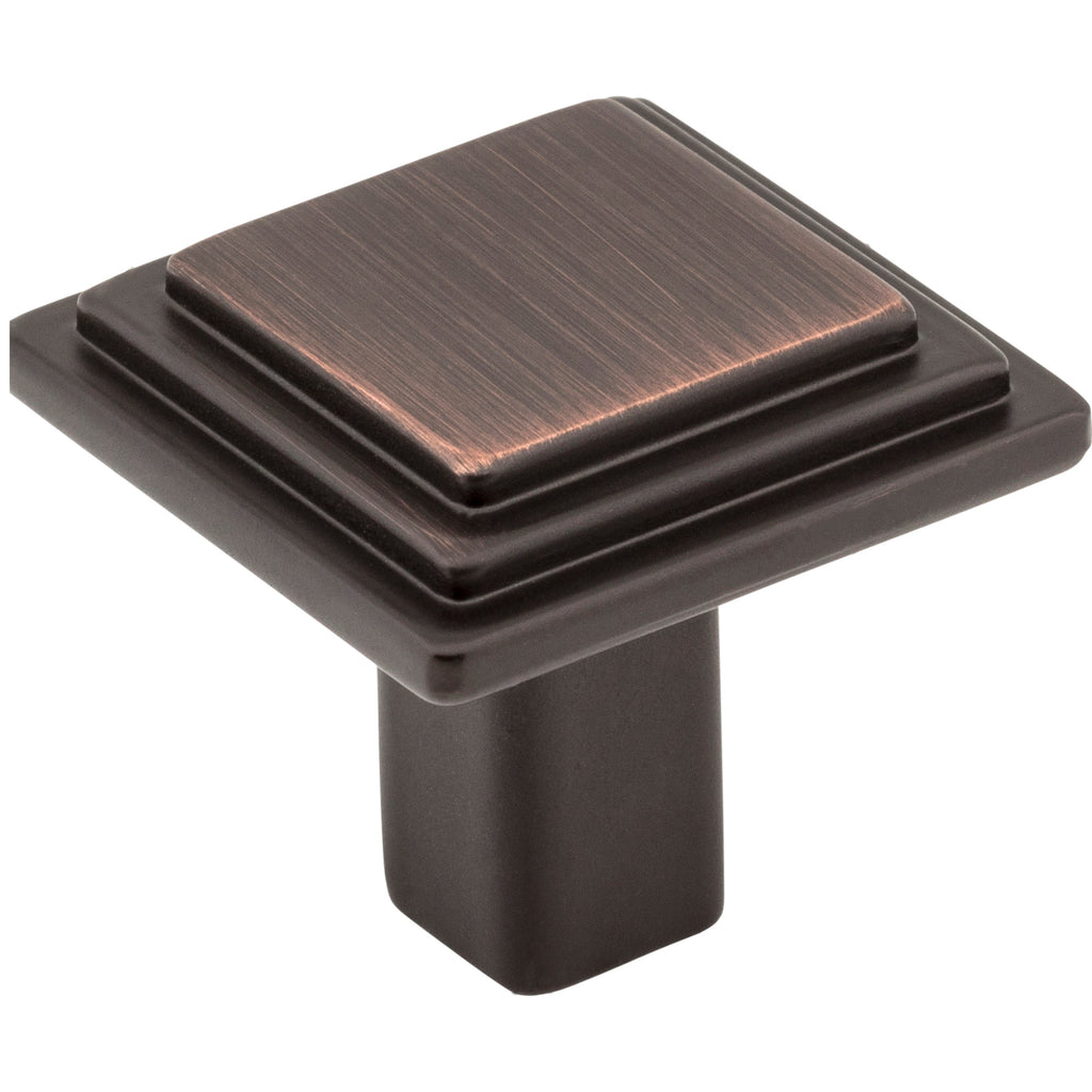 Square Calloway Cabinet Knob by Elements - Brushed Oil Rubbed Bronze