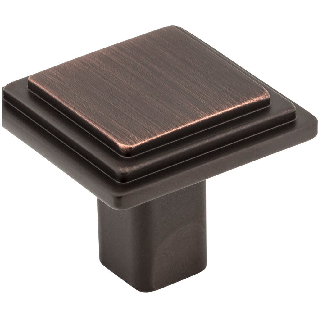 Square Calloway Cabinet Knob by Elements - Brushed Oil Rubbed Bronze