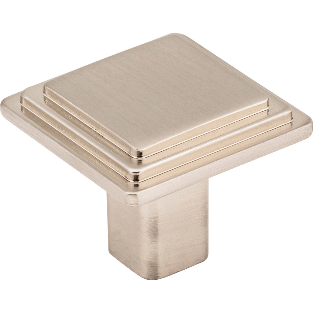 Square Calloway Cabinet Knob by Elements - Satin Nickel