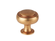 Carlton Cabinet Knob by Armac Martin - 35mm - Satin Nickel Plate