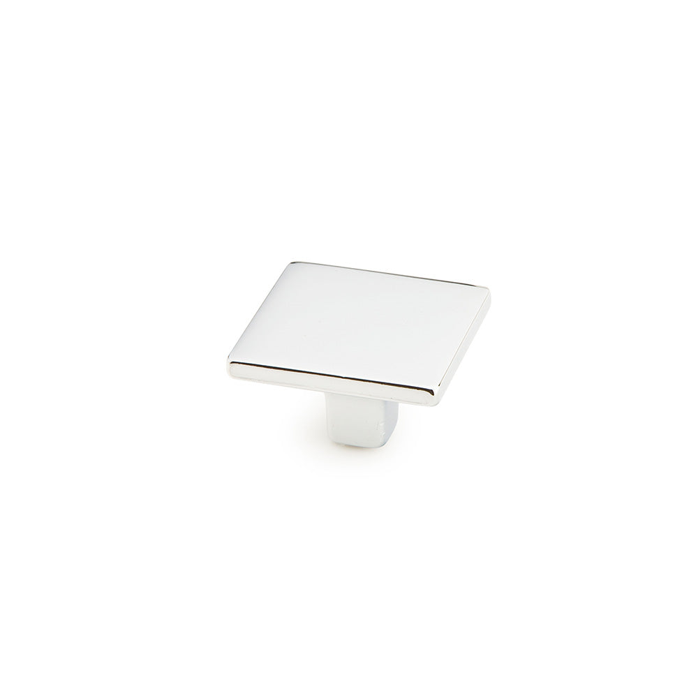 Armadio Square Knob by Schaub - Polished Chrome - New York Hardware