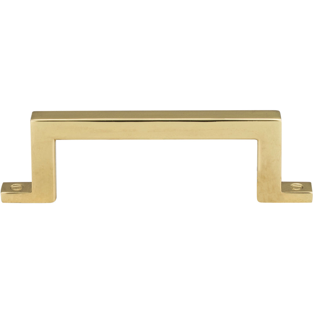 Campaign Bar Pull by Atlas - 3" - Polished Brass - New York Hardware