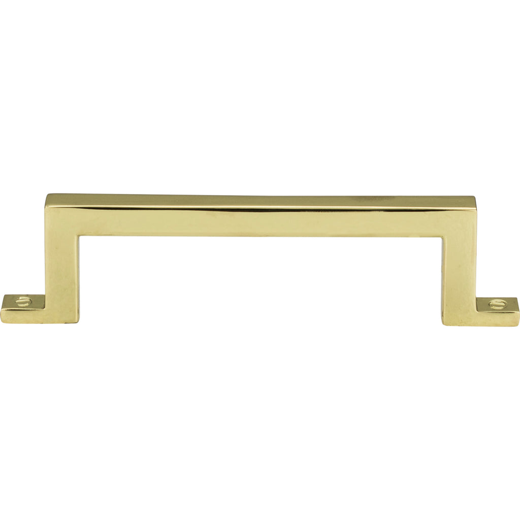 Campaign Bar Pull by Atlas - 3-3/4" - Polished Brass - New York Hardware