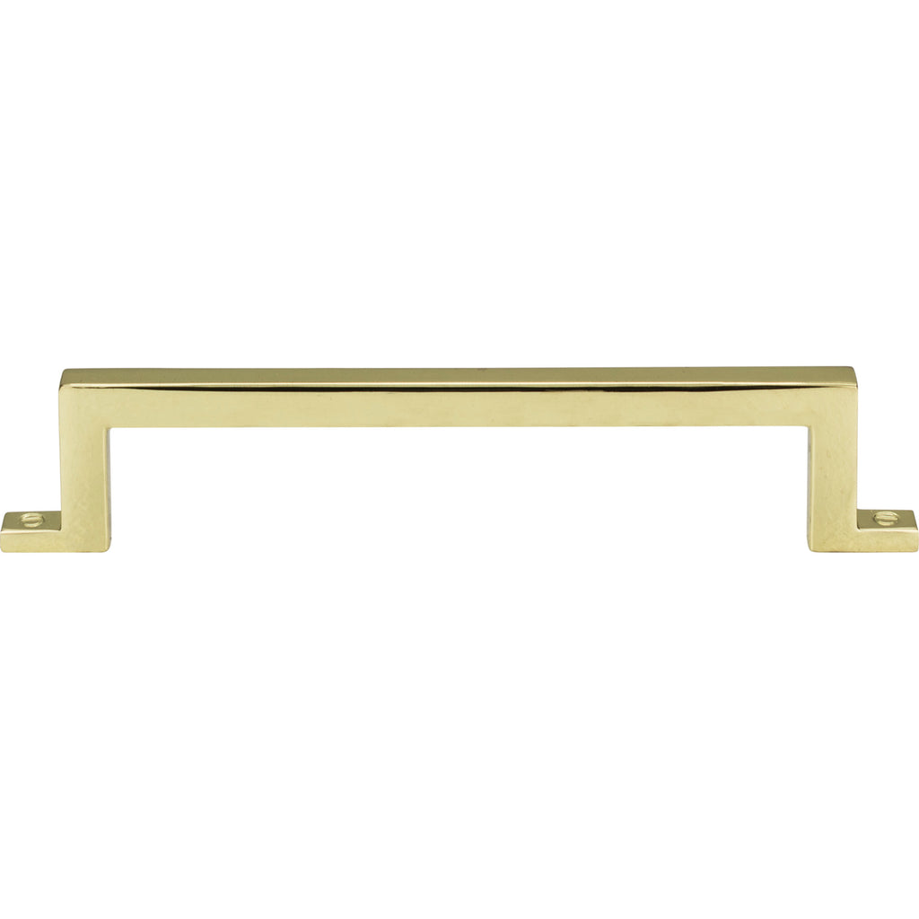 Campaign Bar Pull by Atlas - 5-1/16" - Polished Brass - New York Hardware