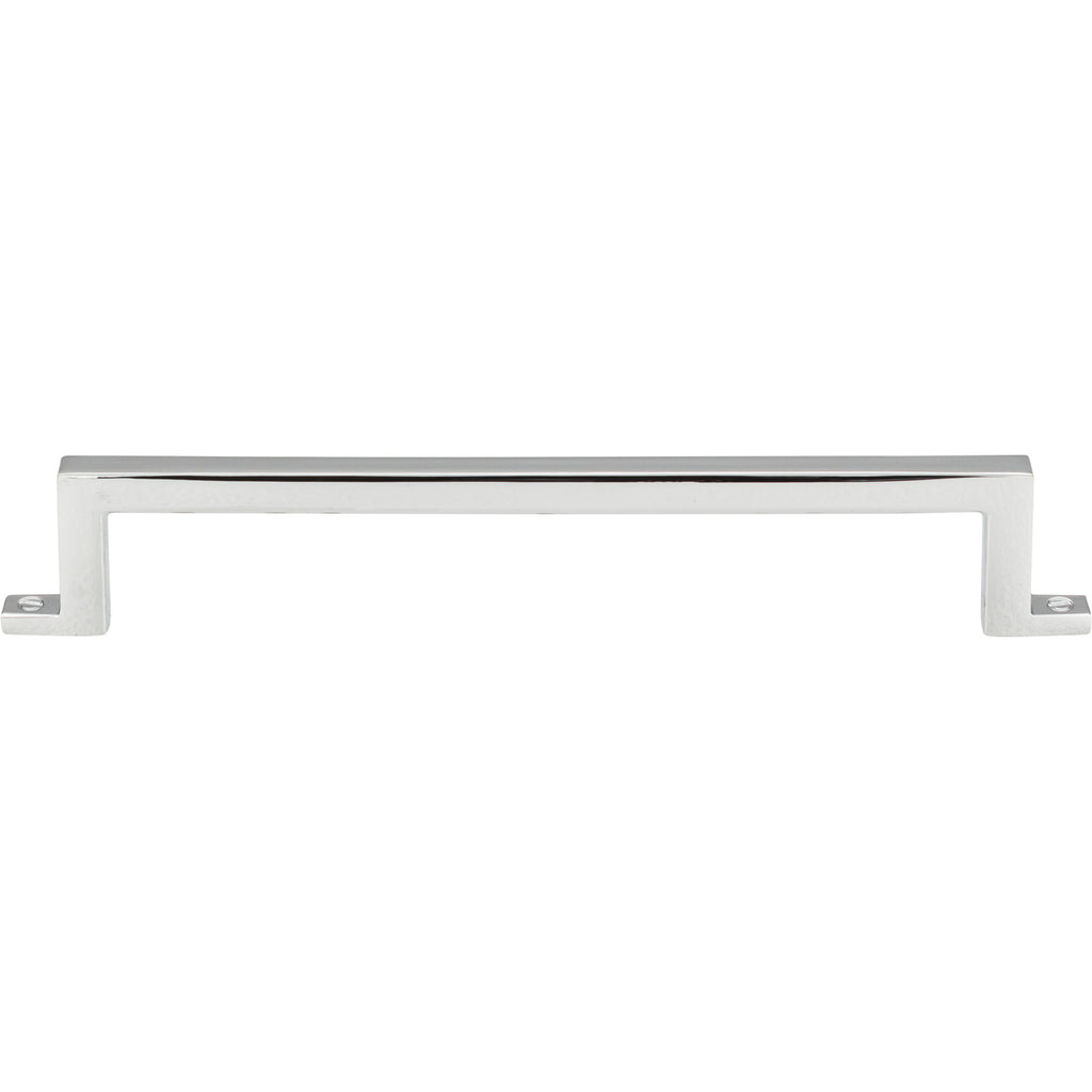 Campaign Bar Pull by Atlas - 6-5/16" - Polished Chrome - New York Hardware