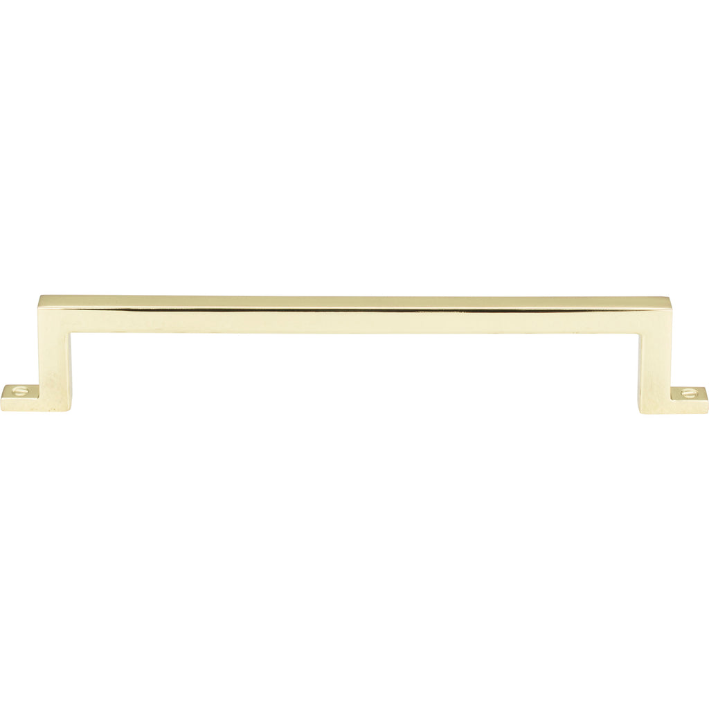 Campaign Bar Pull by Atlas - 6-5/16" - Polished Brass - New York Hardware
