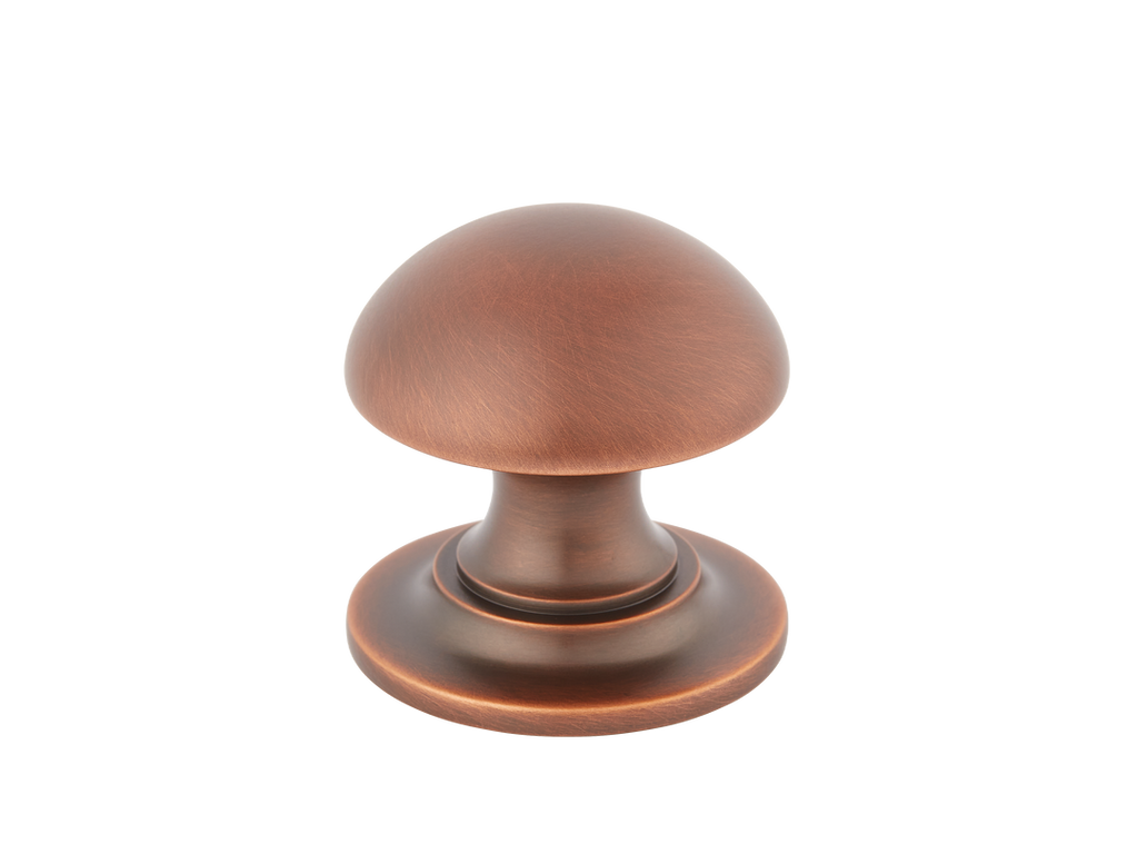 Cotswold Mushroom Cabinet Knob by Armac Martin - 38mm - Antique Copper Plate Lacquered