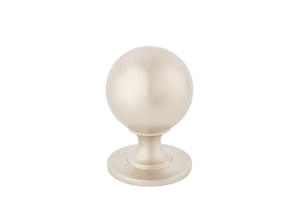 Cotswold Ball Cabinet Knob by Armac Martin - 38mm - Satin Nickel Plate