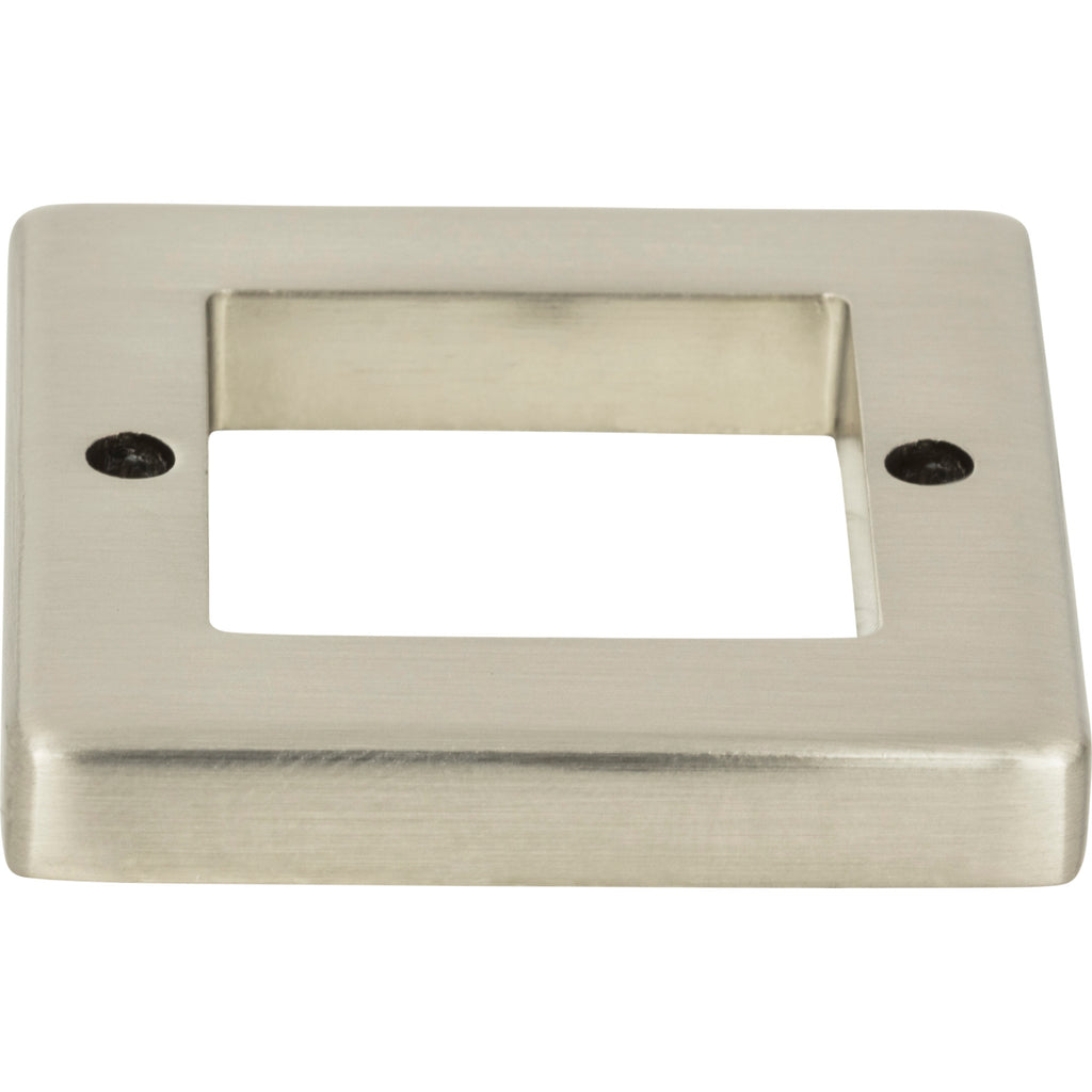 Tableau Square Base Pull Backplate by Atlas - 1-7/8" - Brushed Nickel - New York Hardware