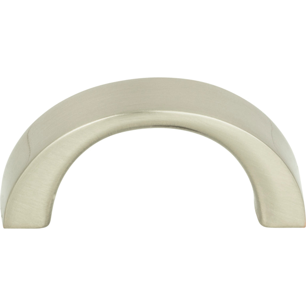 Tableau Curved Pull by Atlas - 1-7/16" - Brushed Nickel - New York Hardware