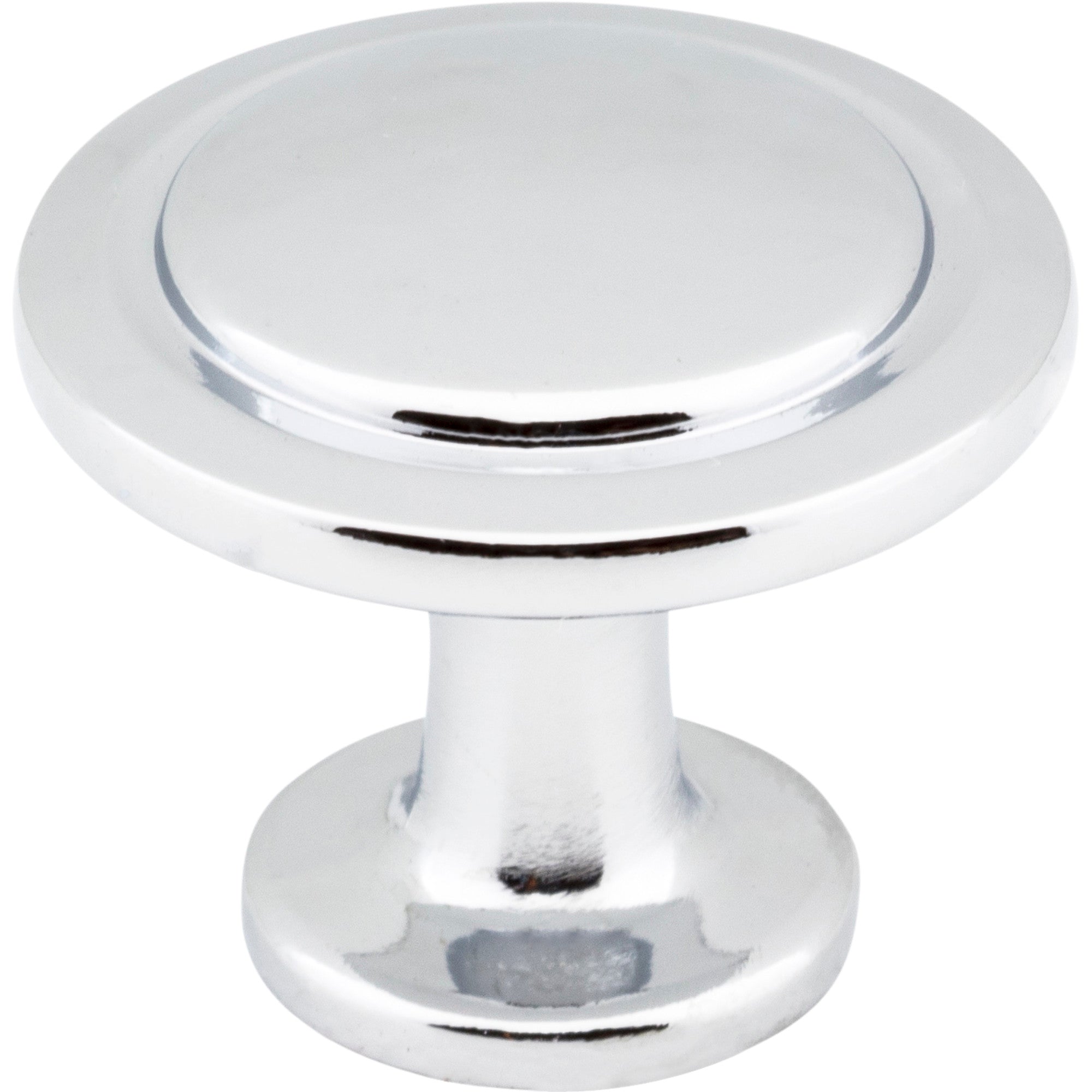 Round Button Gatsby Cabinet Knob by Elements - Polished Chrome