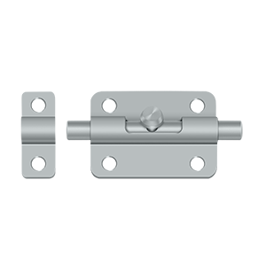 Barrel Bolt by Deltana - 3"  - Brushed Chrome - New York Hardware