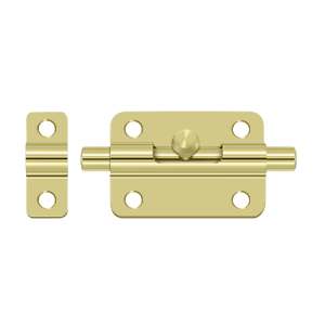 Barrel Bolt by Deltana - 3"  - Polished Brass - New York Hardware