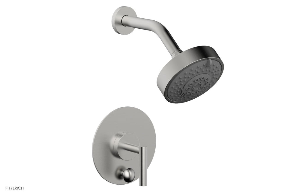 TRANSITION   Pressure Balance Shower and Diverter Set (Less Spout), Lever Handle by Phylrich - Satin Brass