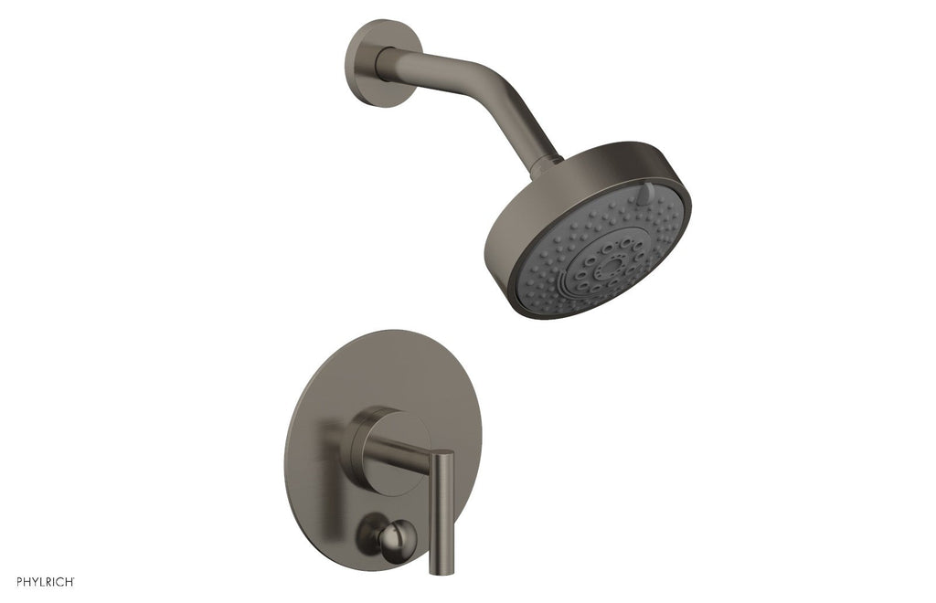 TRANSITION   Pressure Balance Shower and Diverter Set (Less Spout), Lever Handle by Phylrich - Burnished Nickel