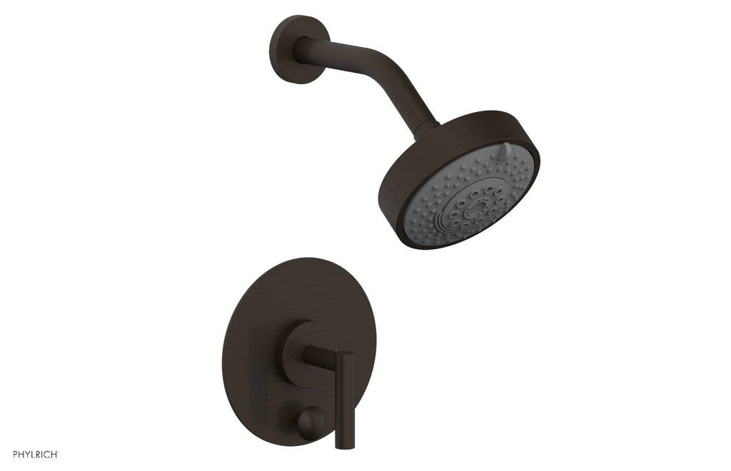TRANSITION   Pressure Balance Shower and Diverter Set (Less Spout), Lever Handle by Phylrich - Antique Bronze