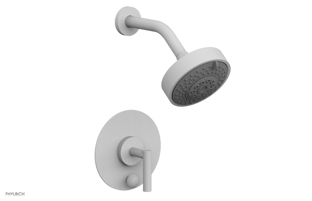 TRANSITION   Pressure Balance Shower and Diverter Set (Less Spout), Lever Handle by Phylrich - Satin White