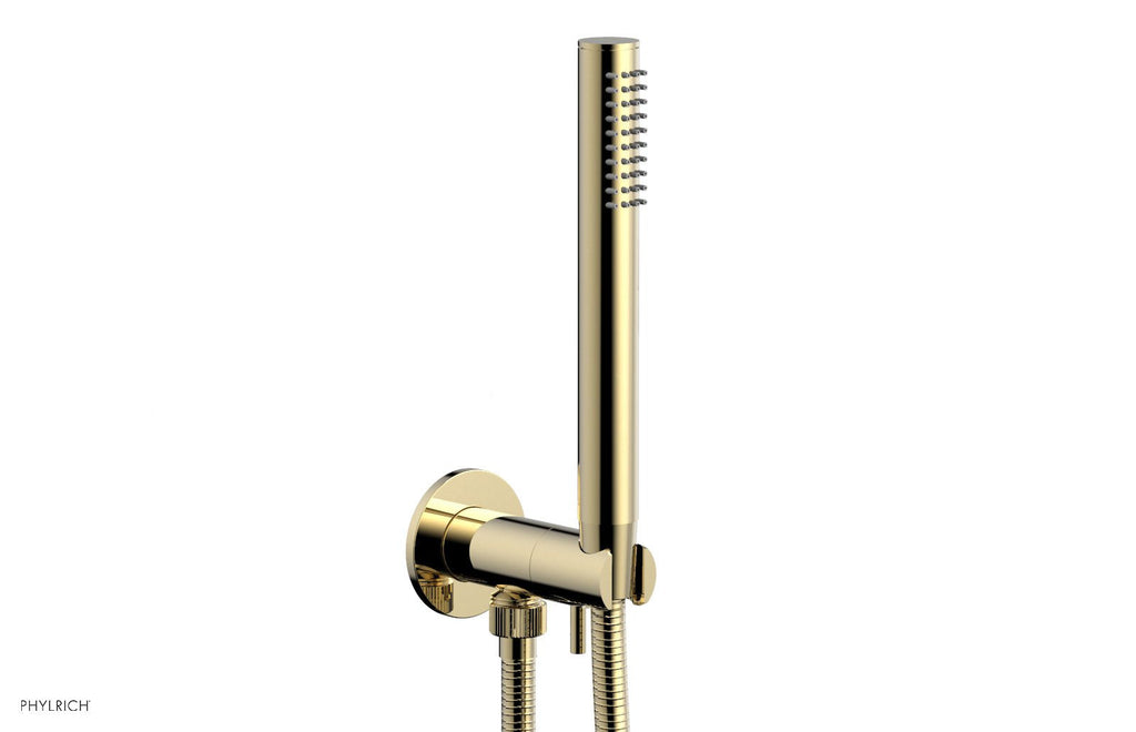 BASIC II Hand Shower with Volume Control Kit by Phylrich - Polished Brass Uncoated