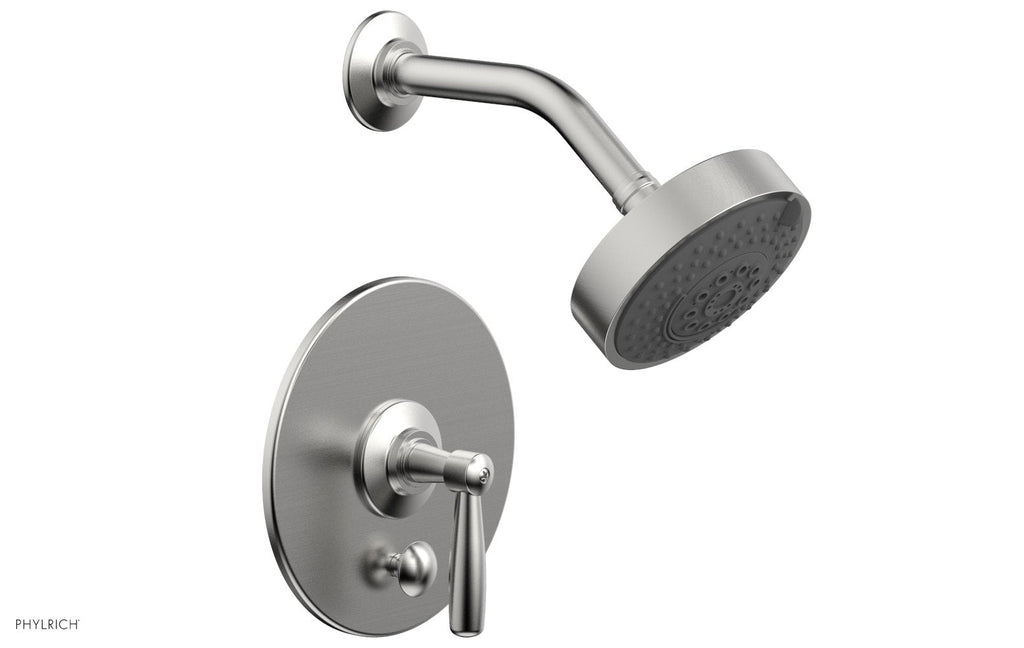 WORKS Pressure Balance Shower and Diverter Set (Less Spout), Lever Handle by Phylrich - Satin Brass