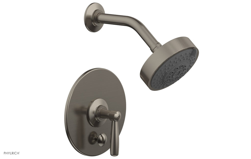 WORKS Pressure Balance Shower and Diverter Set (Less Spout), Lever Handle by Phylrich - Burnished Nickel