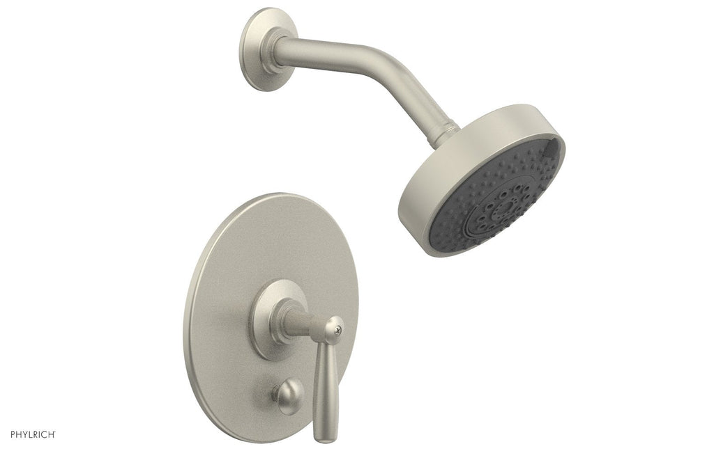 WORKS Pressure Balance Shower and Diverter Set (Less Spout), Lever Handle by Phylrich - Polished Brass Uncoated
