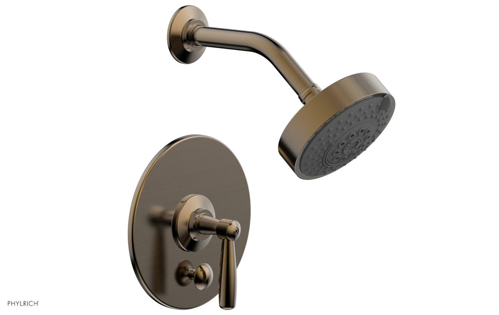 WORKS Pressure Balance Shower and Diverter Set (Less Spout), Lever Handle by Phylrich - Antique Bronze