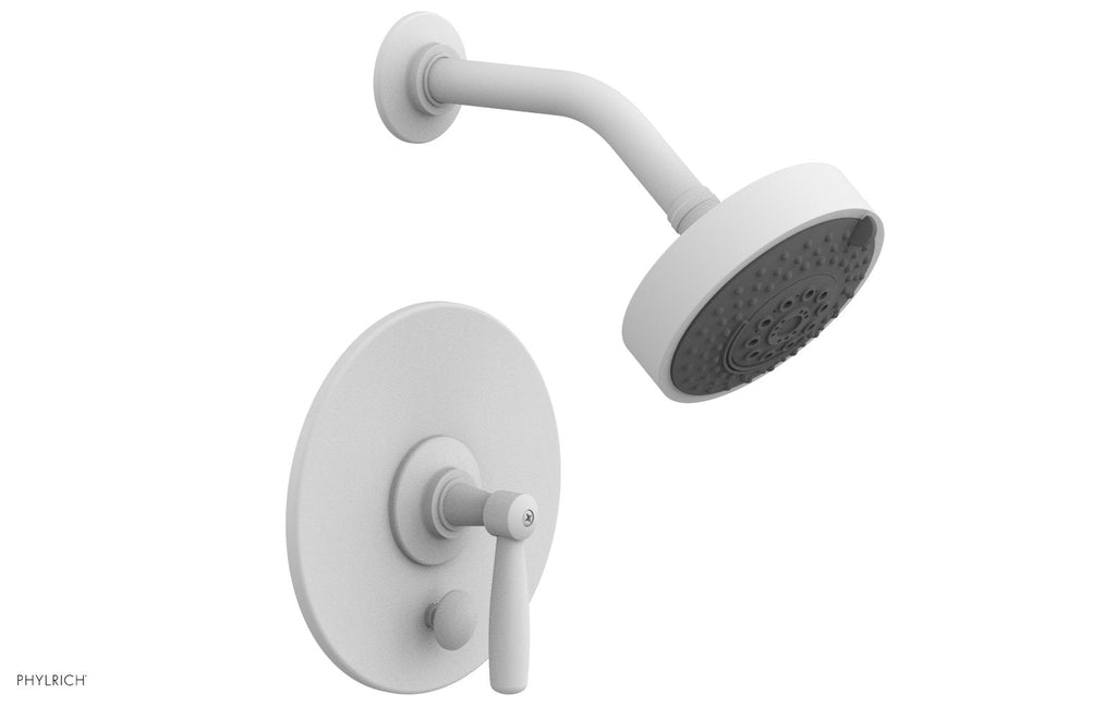 WORKS Pressure Balance Shower and Diverter Set (Less Spout), Lever Handle by Phylrich - Satin White