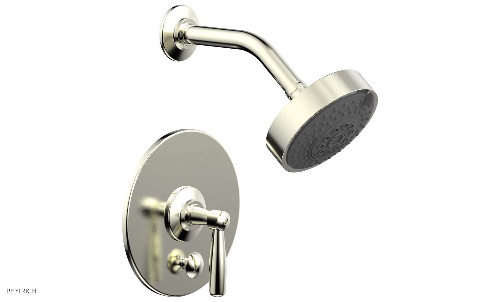 WORKS Pressure Balance Shower and Diverter Set (Less Spout), Lever Handle by Phylrich - French Brass