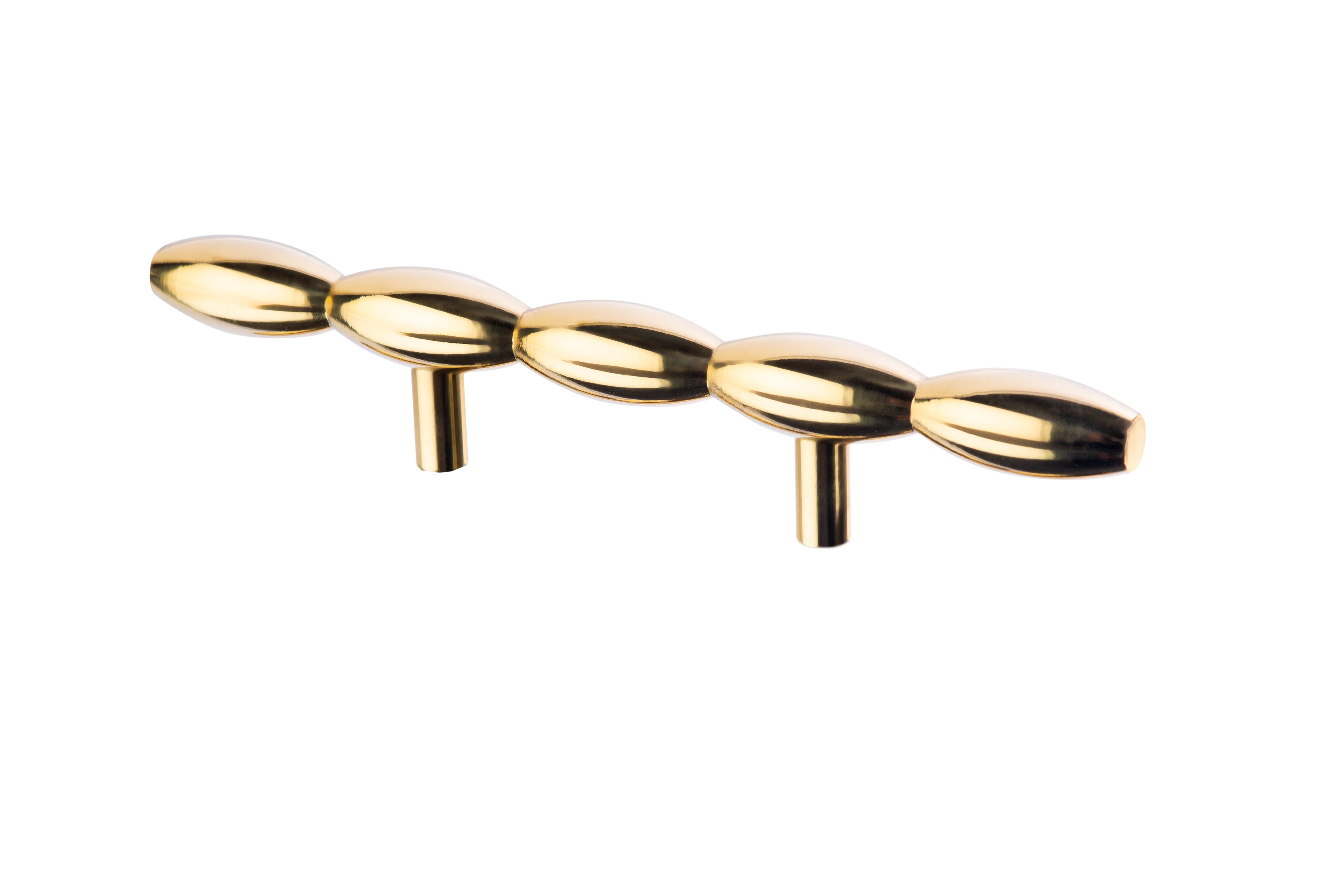 Barrel Pull by Lew's Hardware - 3" - Polished Brass - New York Hardware