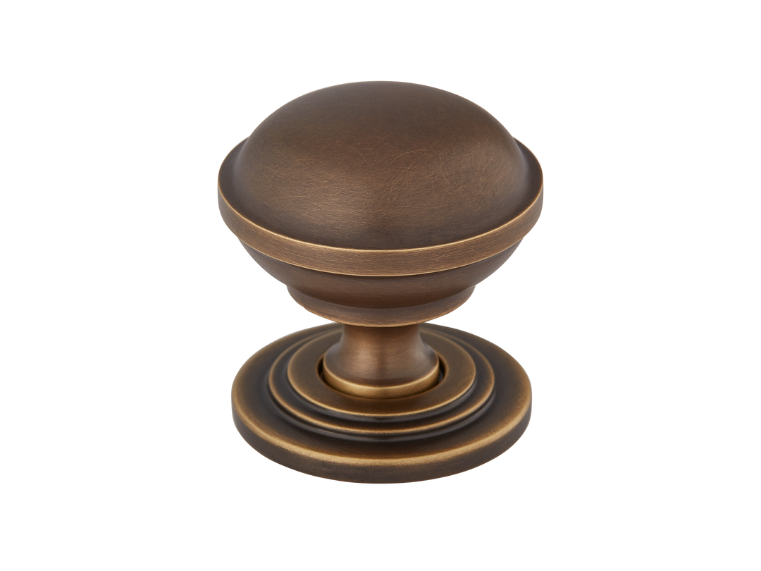 Saturn Cabinet Knob by Armac Martin - 34mm - Satin Nickel Plate