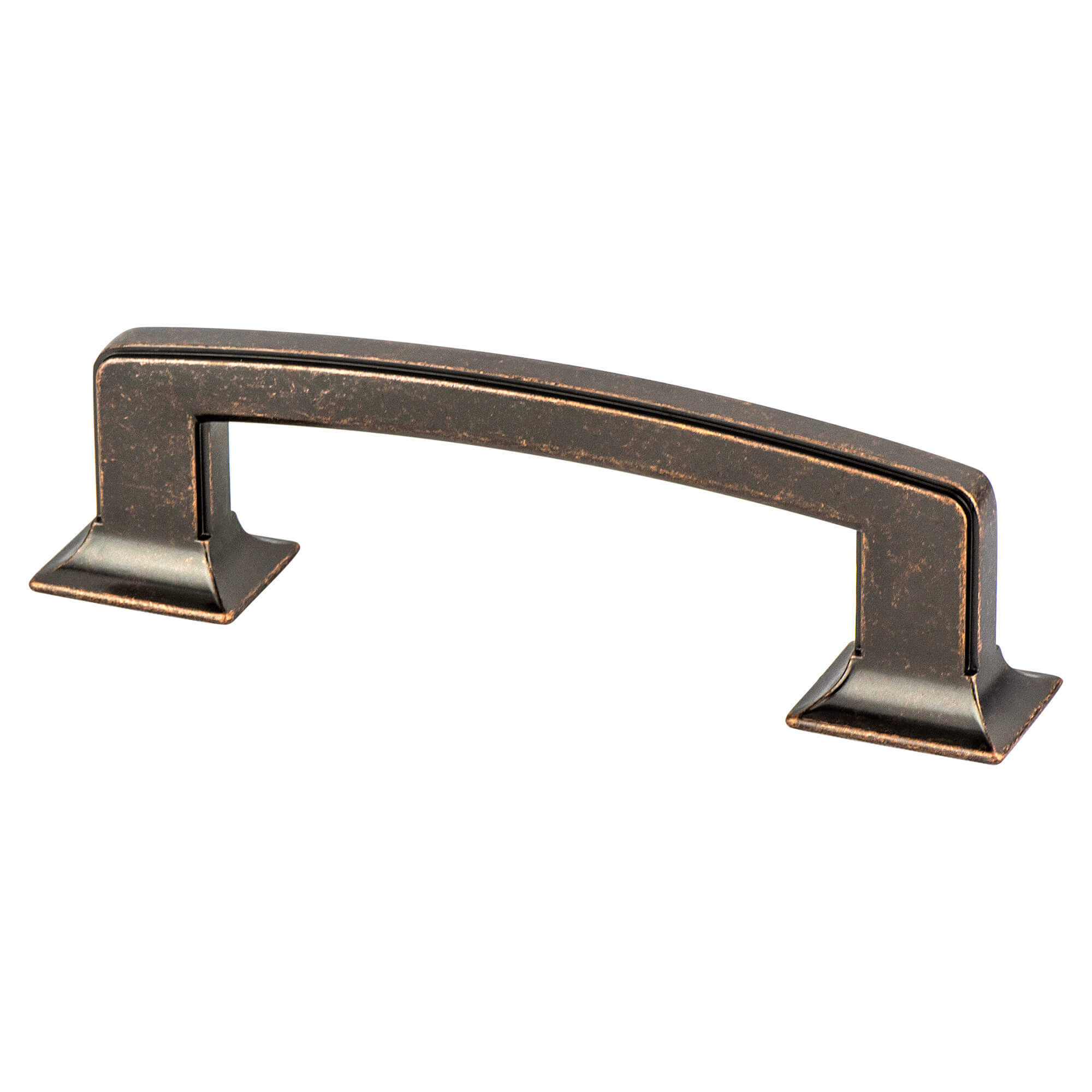 Weathered Verona Bronze - 96mm - Hearthstone Pull by Berenson - New York Hardware