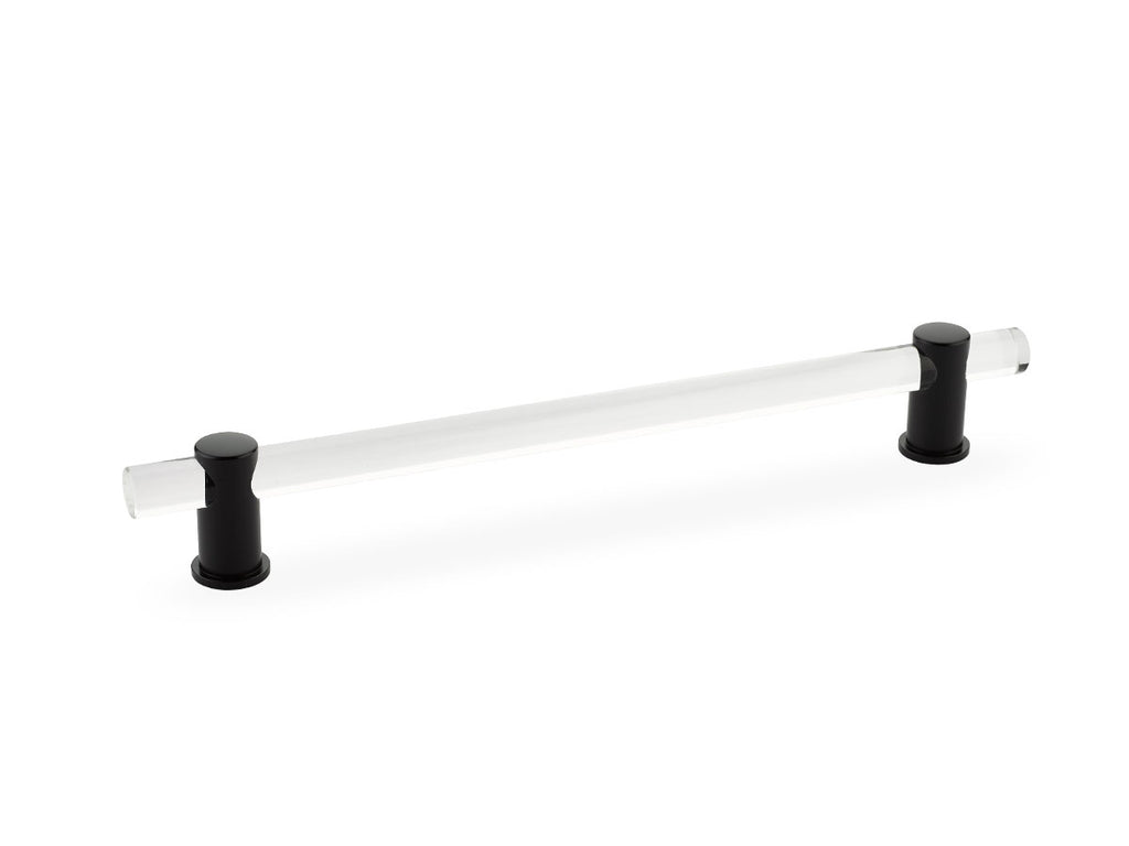 Lumiere Adjustable Acrylic Bar Pull by Schaub - Matte Black - New York Hardware