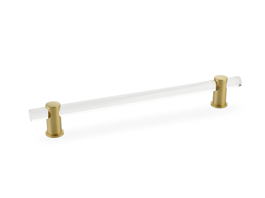 Lumiere Adjustable Acrylic Bar Pull by Schaub - Satin Brass - New York Hardware