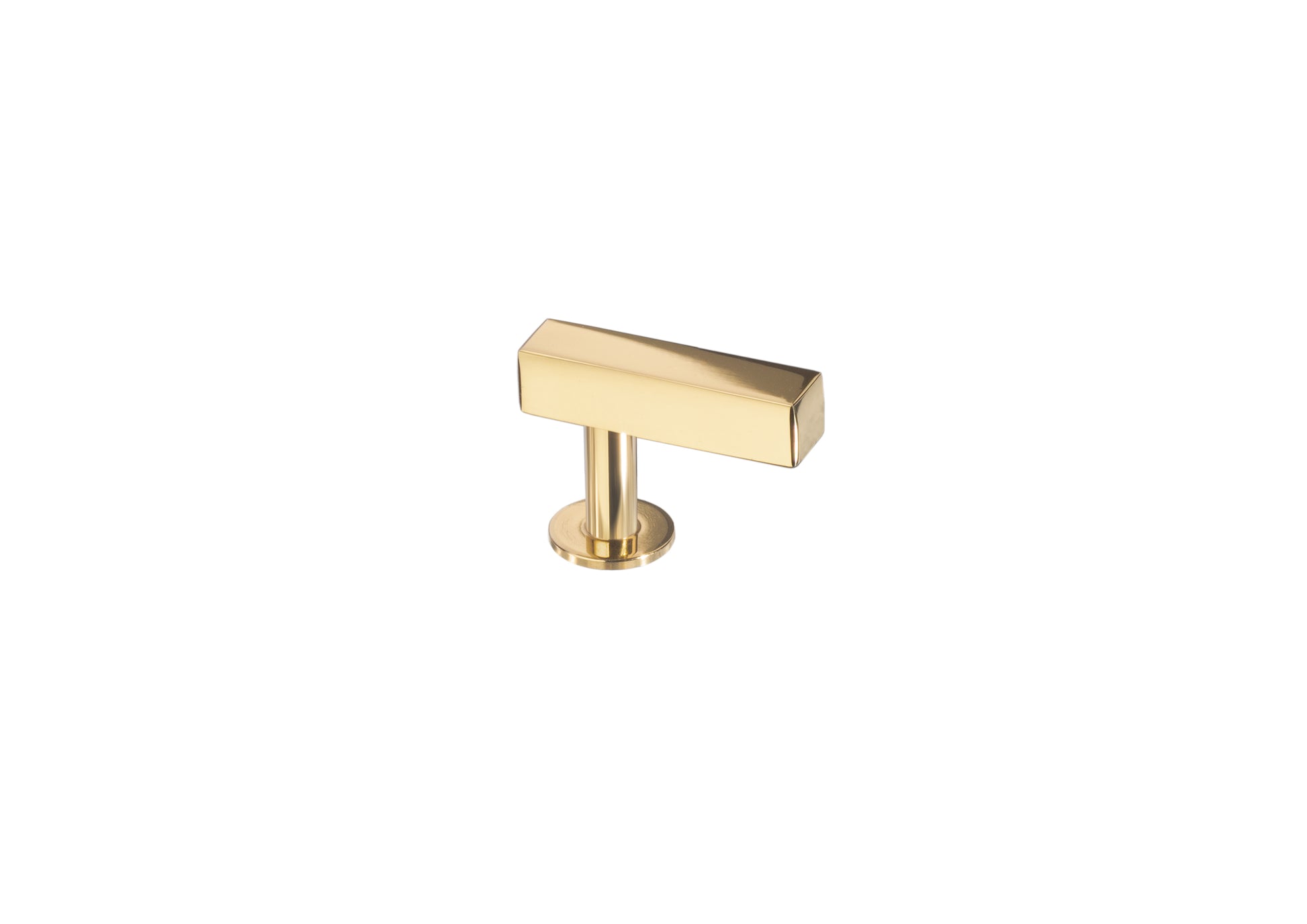 Bar Knob by Lew's Hardware - 1-1/4" - Polished Brass - New York Hardware