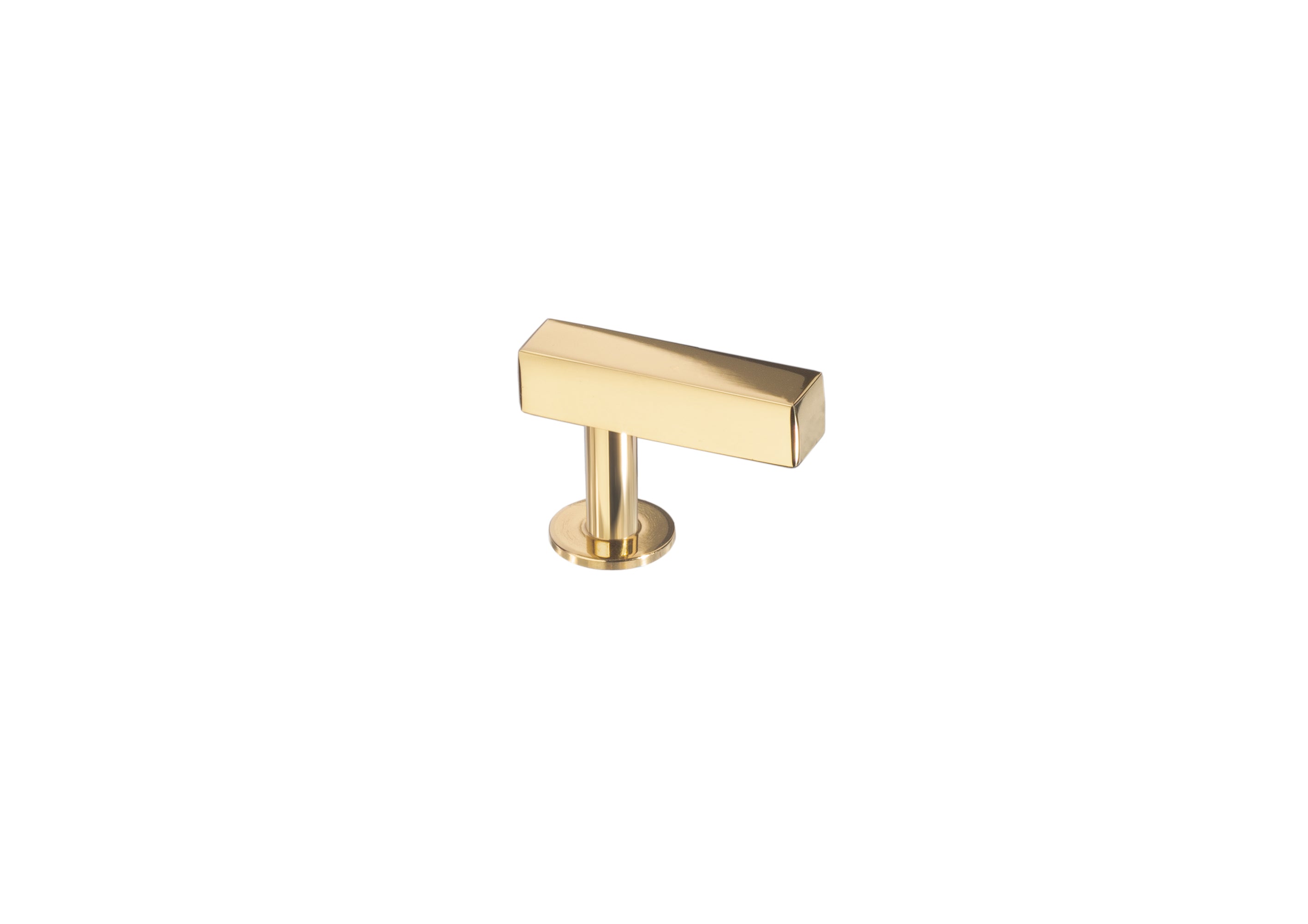 Bar Knob by Lew's Hardware - 1-1/4" - Polished Brass - New York Hardware