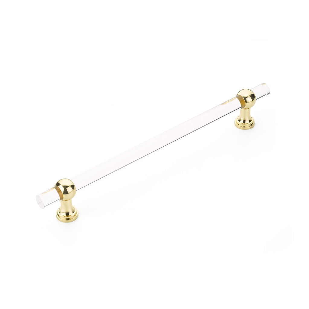 Lumiere Transitional Acrylic Appliance Pull by Schaub - Polished Brass - New York Hardware
