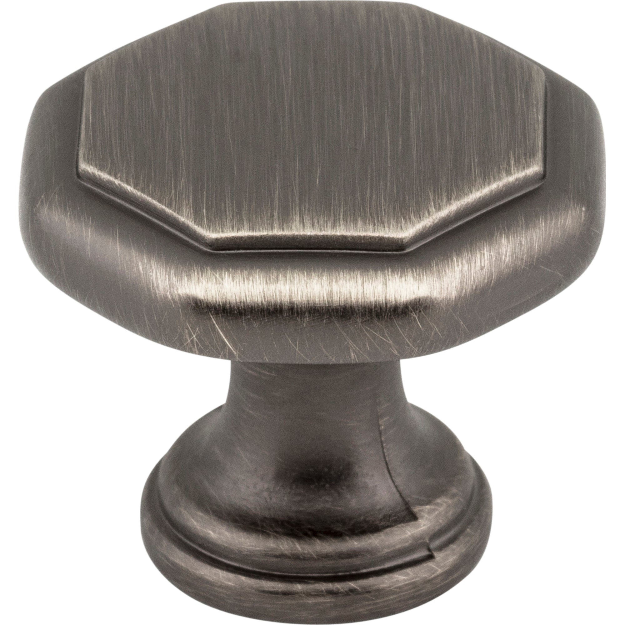 Geometric Drake Cabinet Knob by Elements - Brushed Pewter