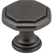 Geometric Drake Cabinet Knob by Elements - Gun Metal