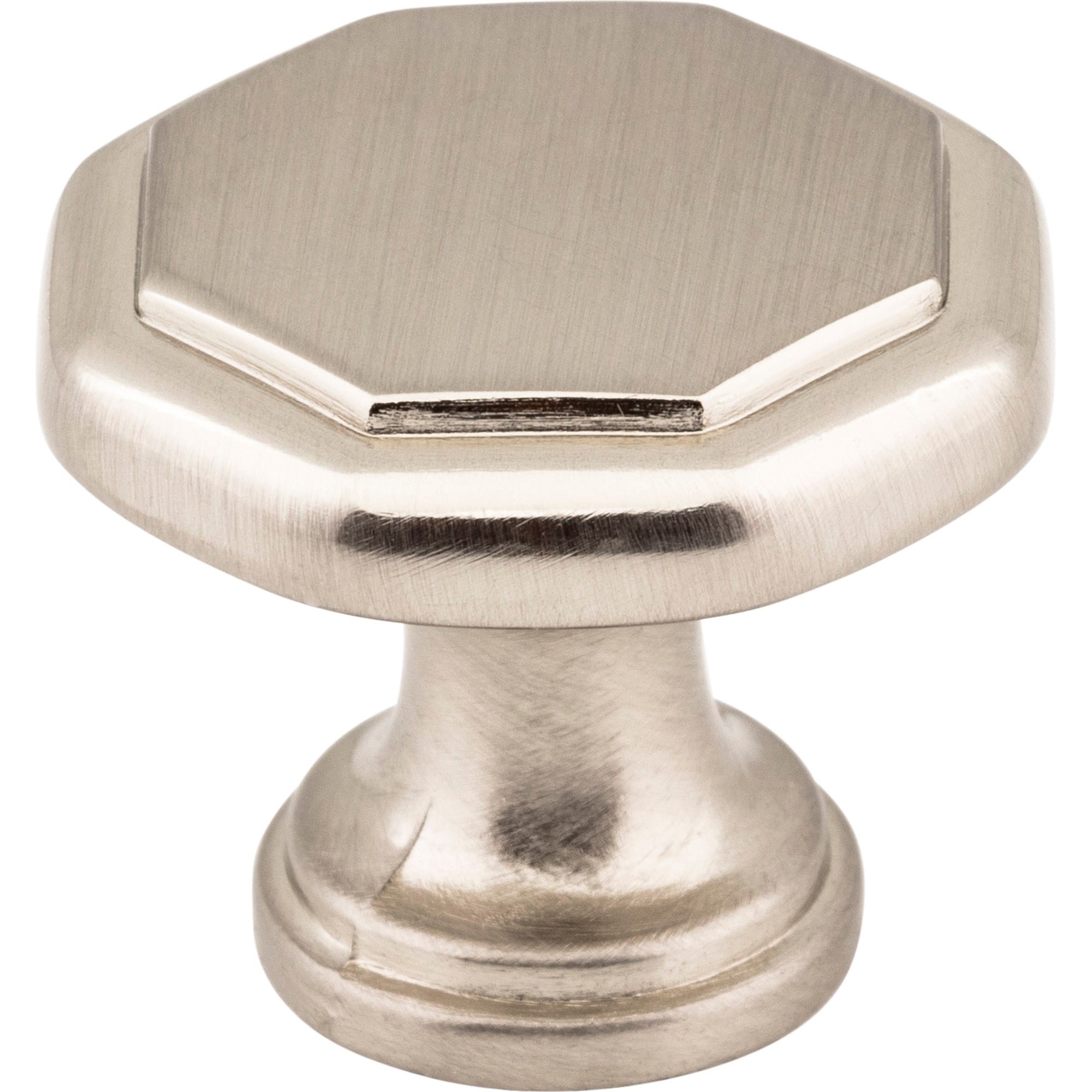 Geometric Drake Cabinet Knob by Elements - Satin Nickel