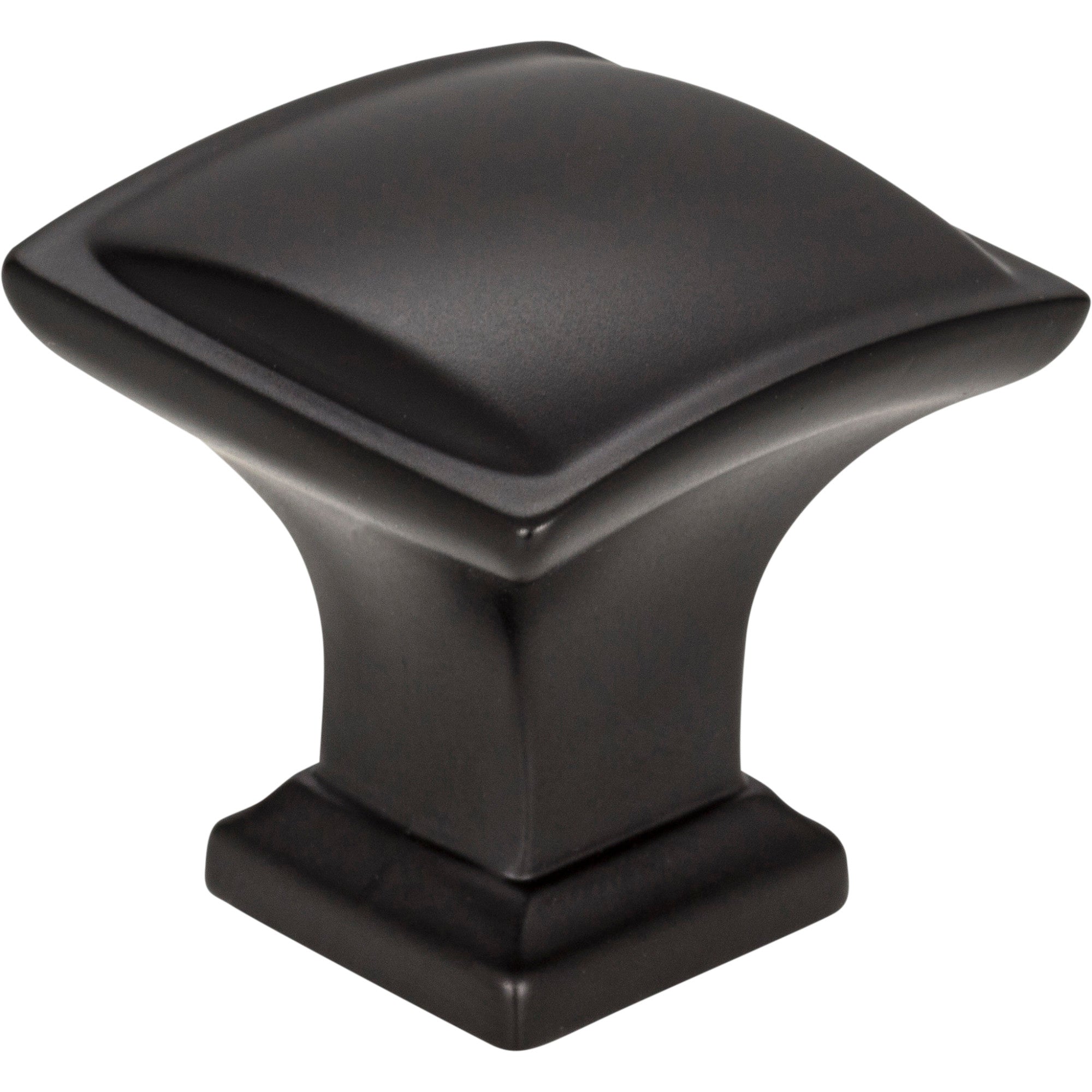 Square Annadale Cabinet Knob by Jeffrey Alexander - Matte Black