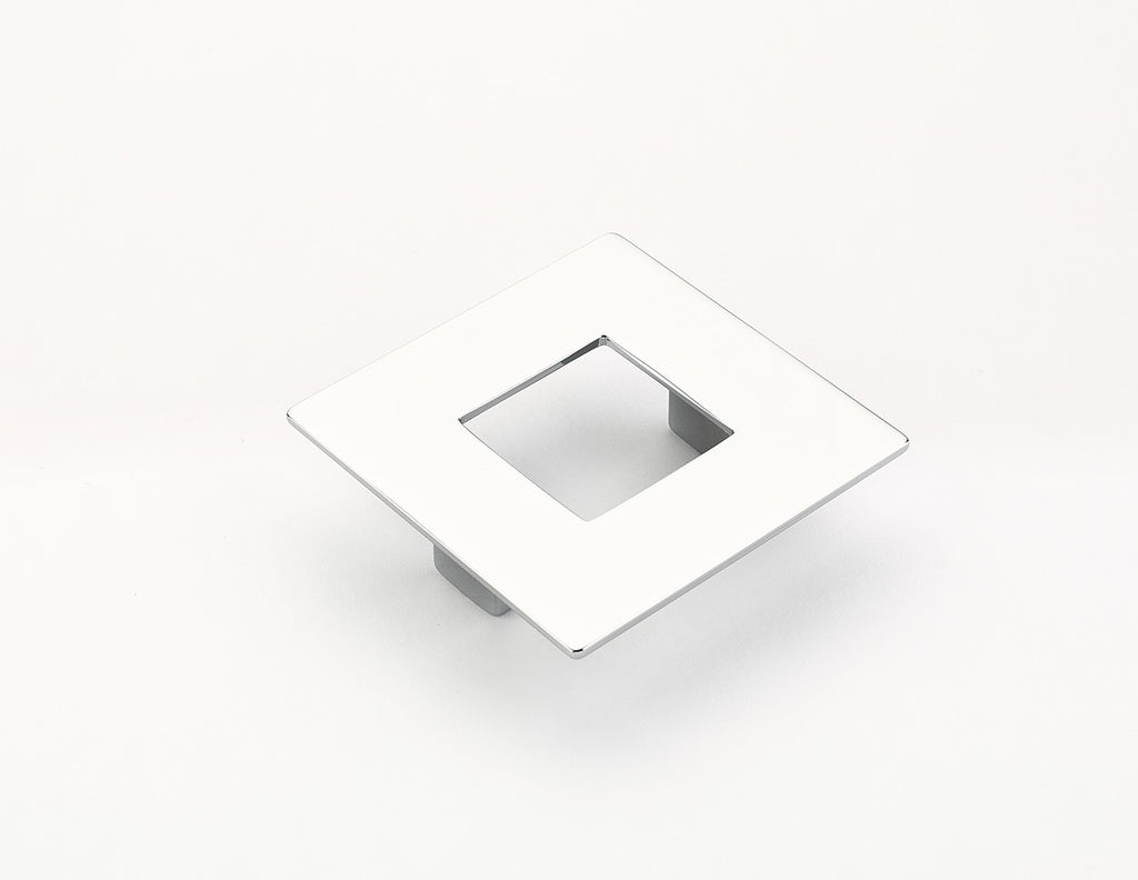 Finestrino Flat Square Pull by Schaub - Polished Chrome - New York Hardware