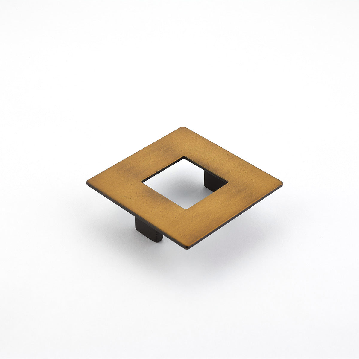 Finestrino Flat Square Pull by Schaub - Burnished Bronze - New York Hardware