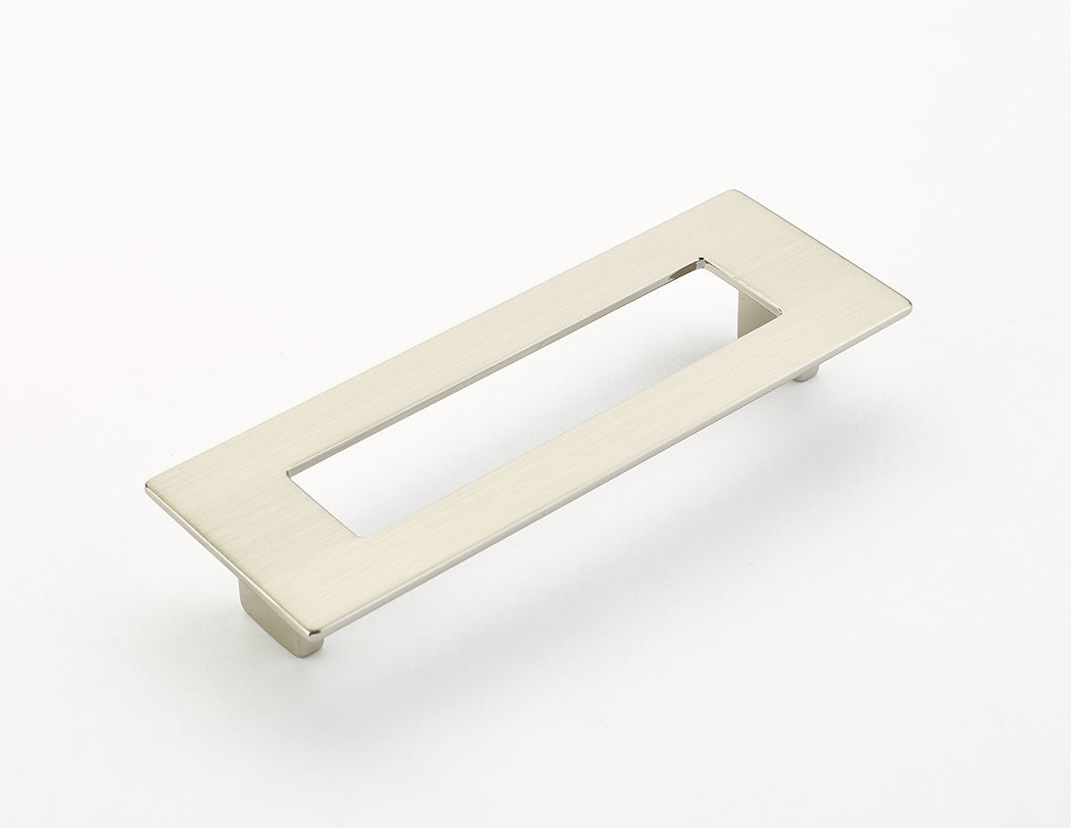 Finestrino Flat Rectangle Pull by Schaub - Satin Nickel - New York Hardware