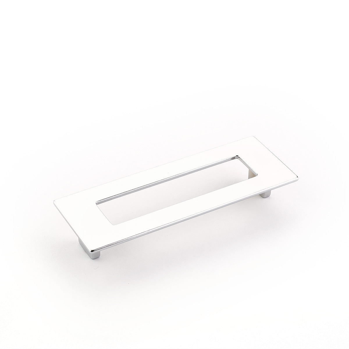 Finestrino Flat Rectangle Pull by Schaub - Polished Chrome - New York Hardware