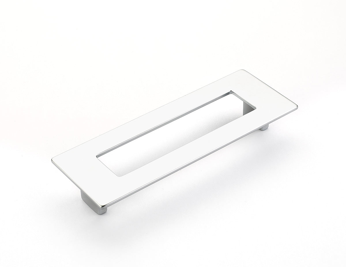 Finestrino Flat Rectangle Pull by Schaub - Matte Chrome - New York Hardware