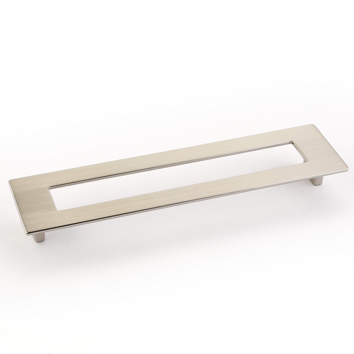Finestrino Flat Rectangle Pull by Schaub - Satin Nickel - New York Hardware