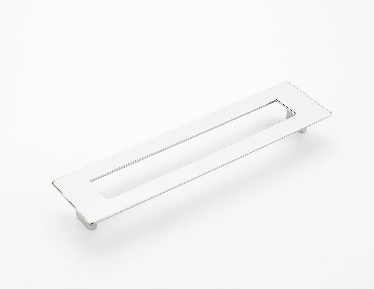 Finestrino Flat Rectangle Pull by Schaub - Matte Chrome - New York Hardware